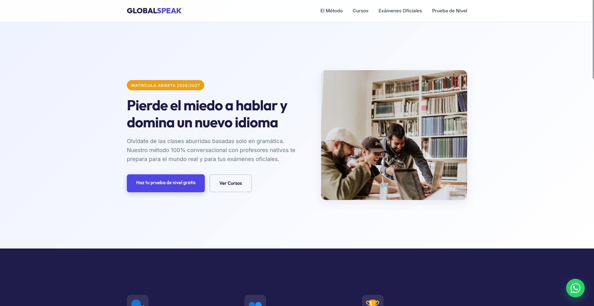 Landing Page para Academias